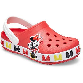 Crocs Fun Lab Mouse Band Clog Cervene - Detske Dreváky